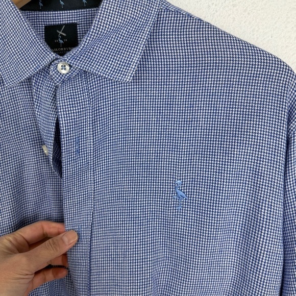 Tailorbyrd Men’s Button Down Up Shirt Top Large - Picture 2 of 7